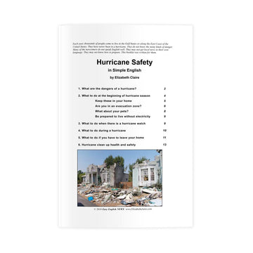 Hurricane Safety in Simple English